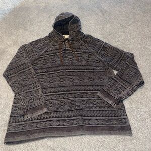 Carbon2Cobalt Aztec Woven Men’s Hoodie